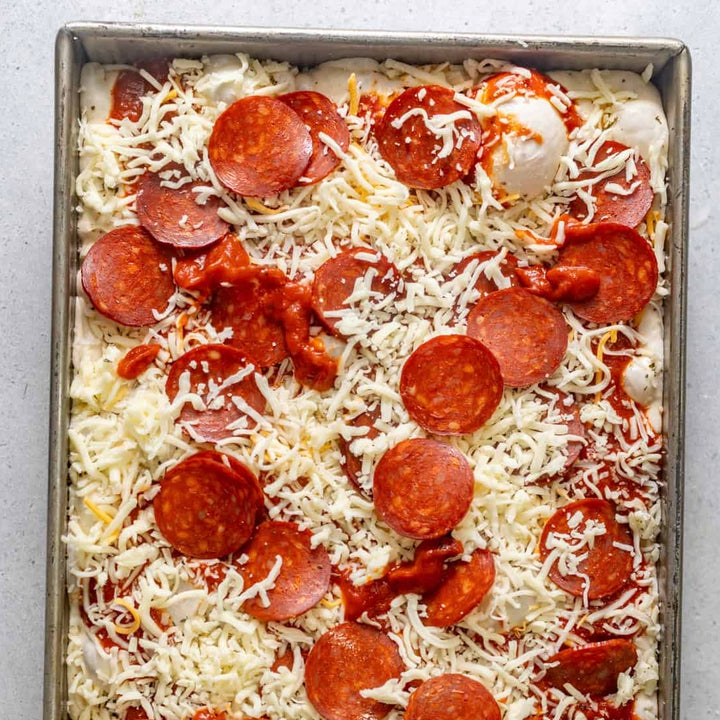 Bake@Home Pan Pizza: Meat-o (8” square)