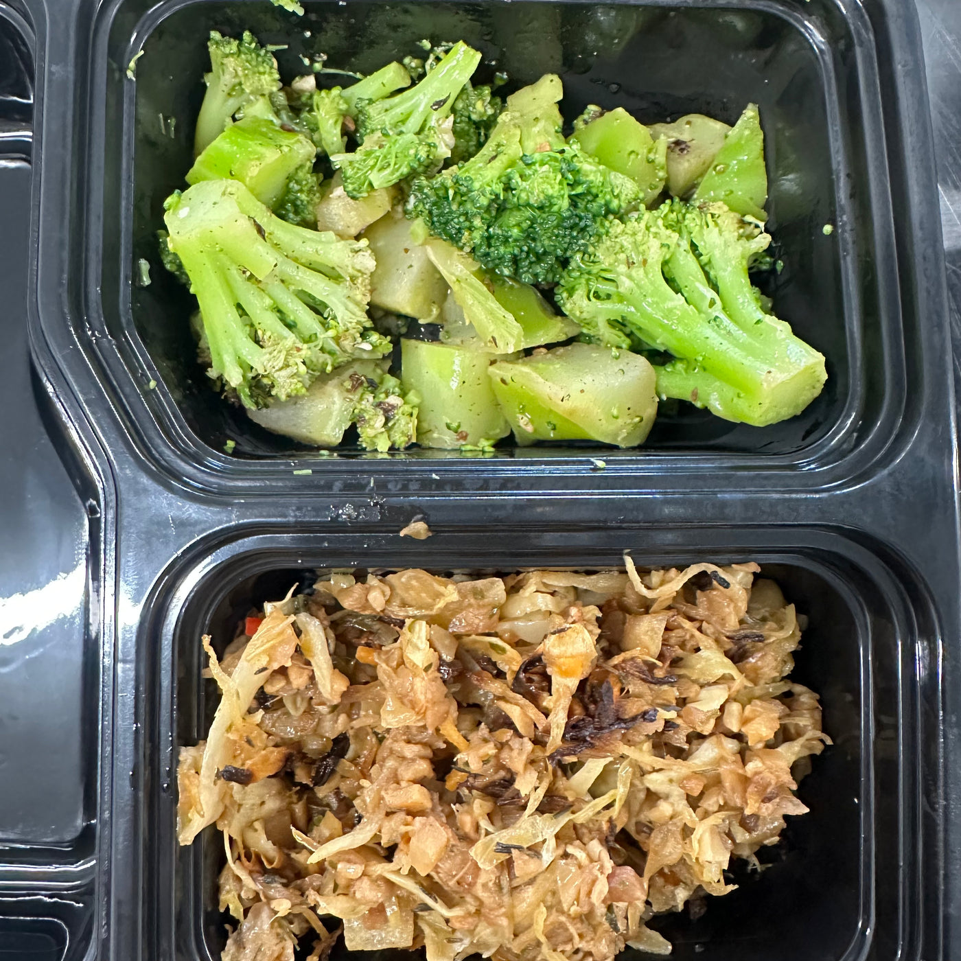 TV Dinner (General Tso's Chicken Meatballs w/Chop Suey & Broccoli)