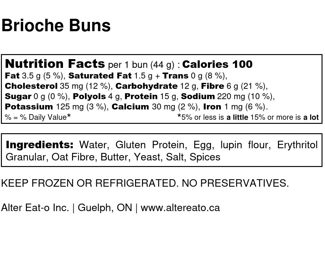Brioche Buns (4/order)